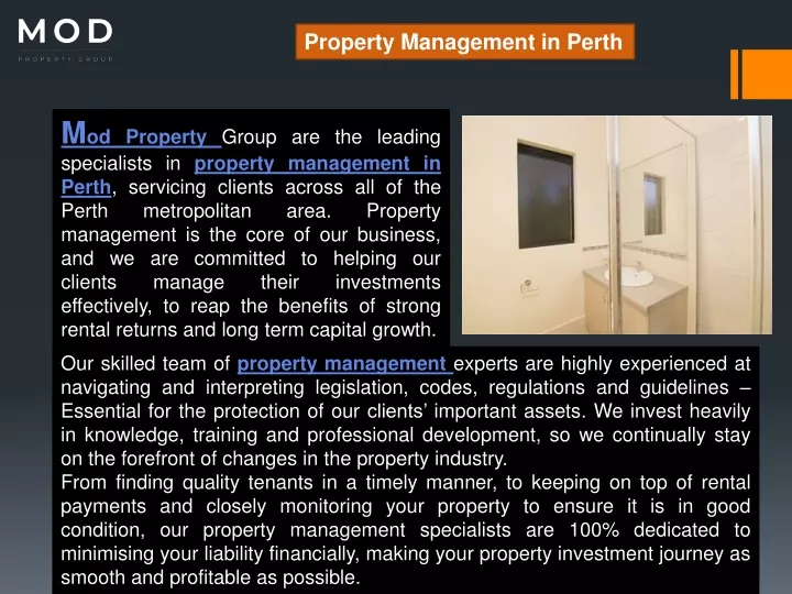 property management in perth