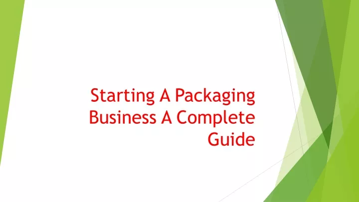 starting a packaging business a complete guide