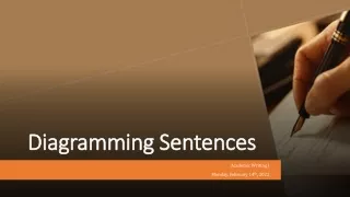 Diagramming Sentences