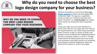 Why do you need to choose the best logo design company for your business