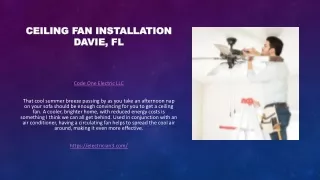 ceiling fan installation davie fl
