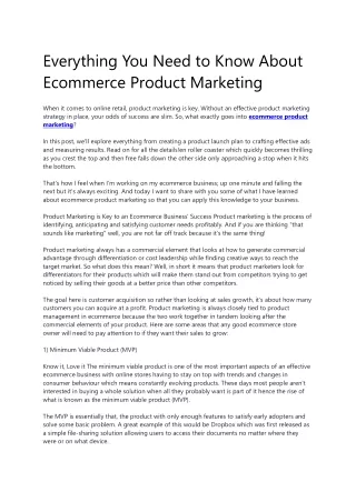everything you need to know about ecommerce