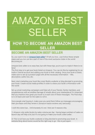 amazon best seller