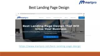 best landing page design