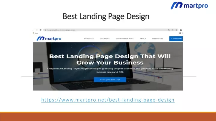 best landing page design