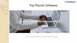 trip planner software