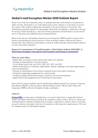 global e mail encryption industry analysis