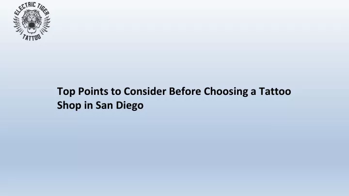 top points to consider before choosing a tattoo