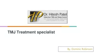 TMJ Treatment specialist in Naperville IL