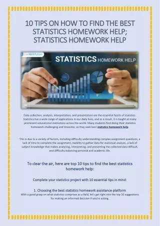 10 tips on how to find the best statistics homework help