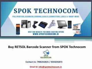 Buy RETSOL Barcode Scanner from SPOK Technocom