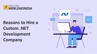 Reasons to Hire A Custom .NET Development Company
