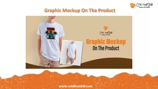 graphic mockup on the product