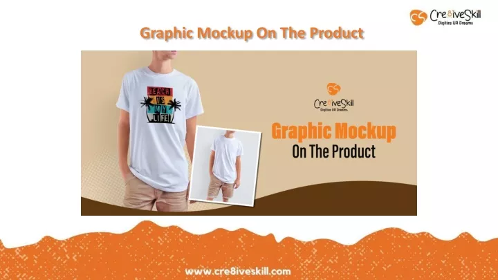 graphic mockup on the product