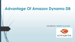 Advantage Of Amazon Dynamo DB