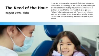 The Need of the Hour: Regular Dental Visits