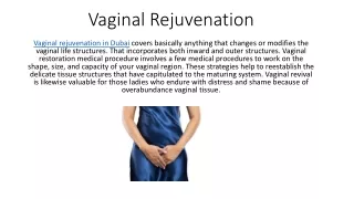 Vaginal Rejuvenation