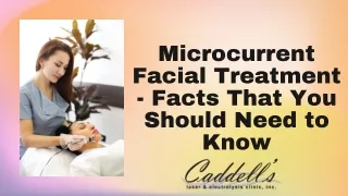 Microcurrent Facial Treatment - Facts That You Should Need to Know