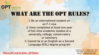 What is OPT and its Rules _ OPTNation
