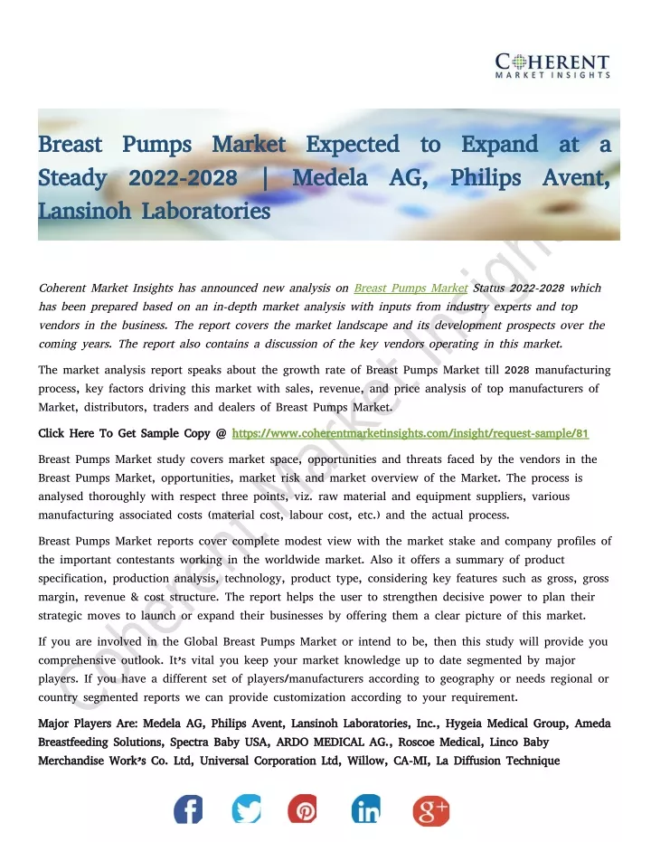 breast pumps market expected to expand