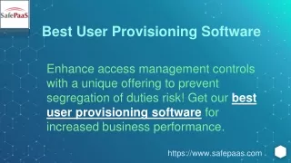 best user provisioning software