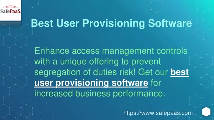 best user provisioning software