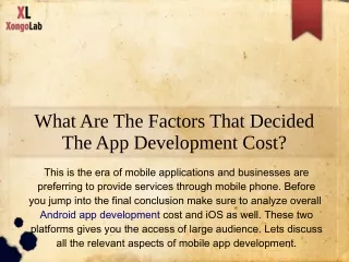 what are the factors that decided