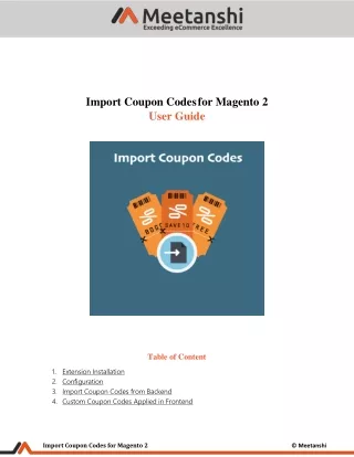 import coupon codes for magento 2 user guide