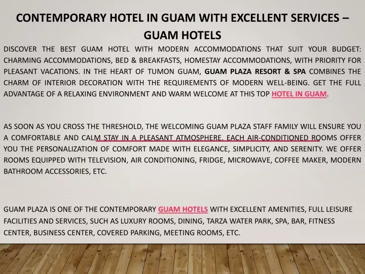 contemporary hotel in guam with excellent services guam hotels