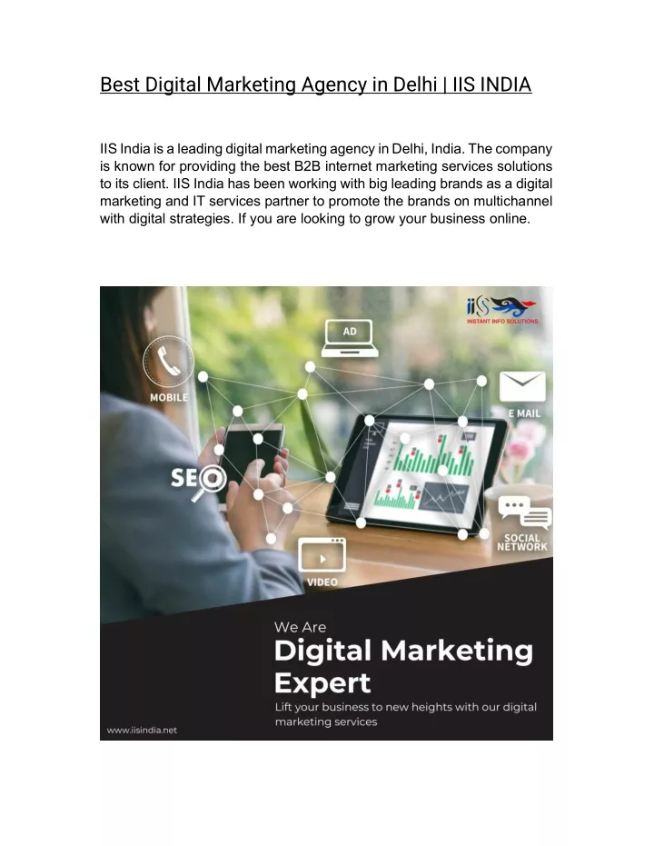 best digital marketing agency in delhi iis india