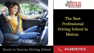 Highly Experienced Female Driving Instructor in our Driving School, Melton