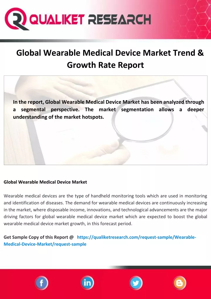 global wearable medical device market trend