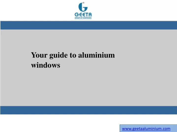 your guide to aluminium windows