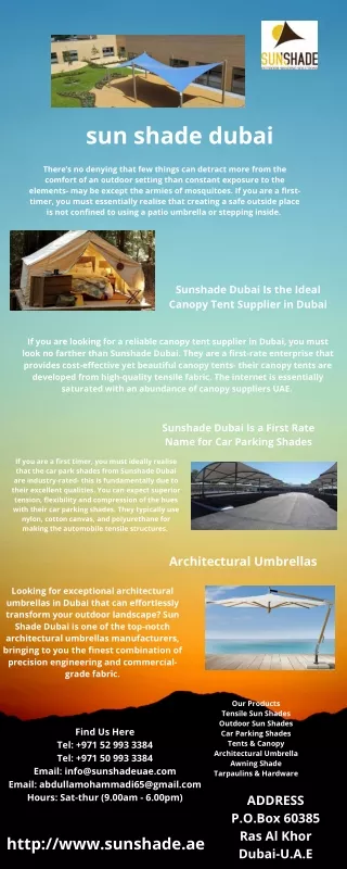 tensile shade structures dubai