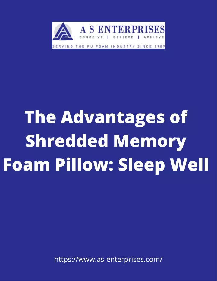 the advantages of shredded memory foam pillow