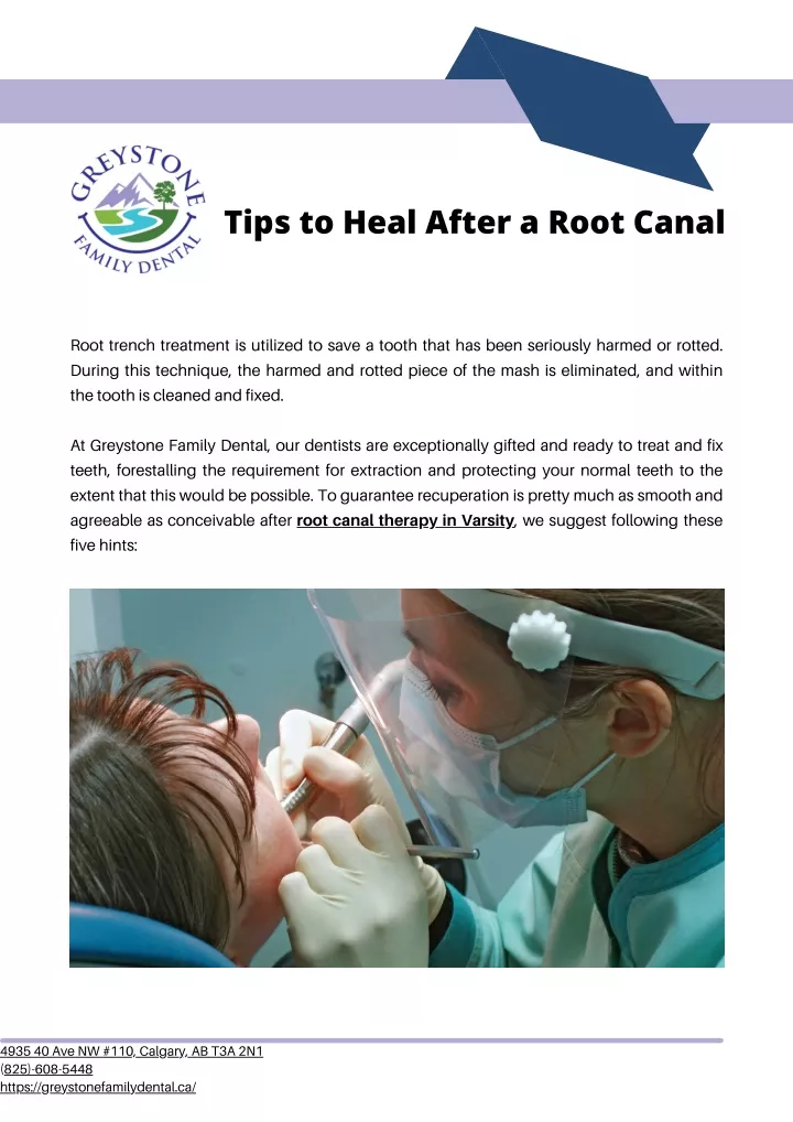 tips to heal after a root canal