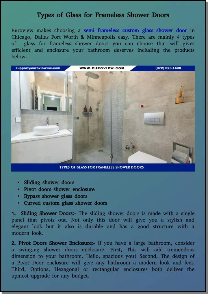 PPT - Types of Glass for Frameless Shower Doors PowerPoint Presentation ...