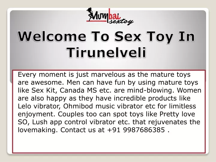 welcome to sex toy in tirunelveli