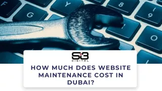 Cost of Website Maintenance Services in Dubai