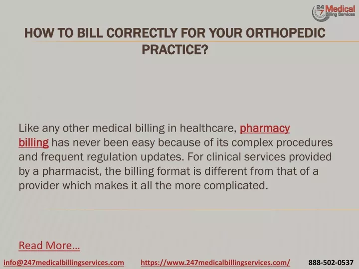 how to bill correctly for your orthopedic practice