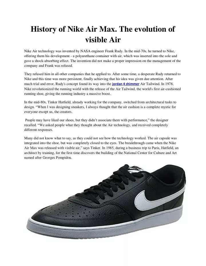 history of nike air max the evolution of visible