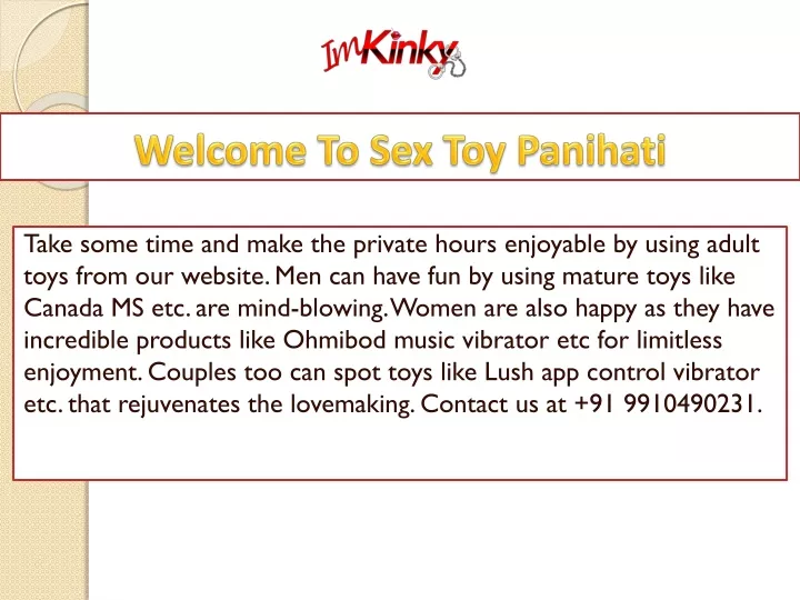 welcome to sex toy panihati