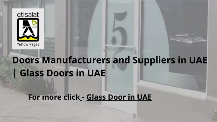 doors manufacturers and suppliers in uae glass