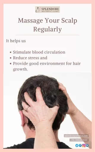 massage your scalp regularly