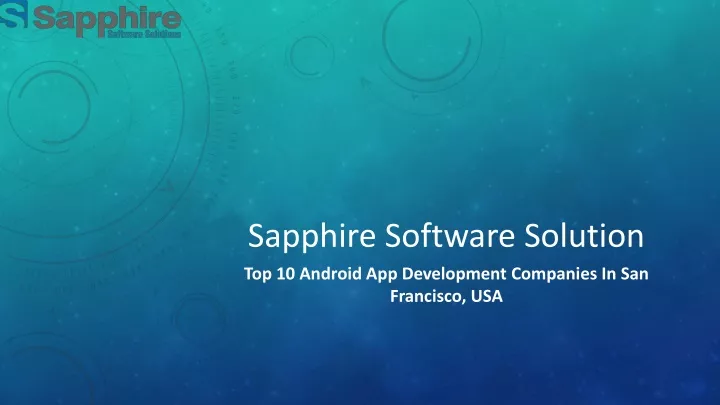 sapphire software solution