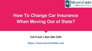 How To Change Car Insurance When Moving Out of State_