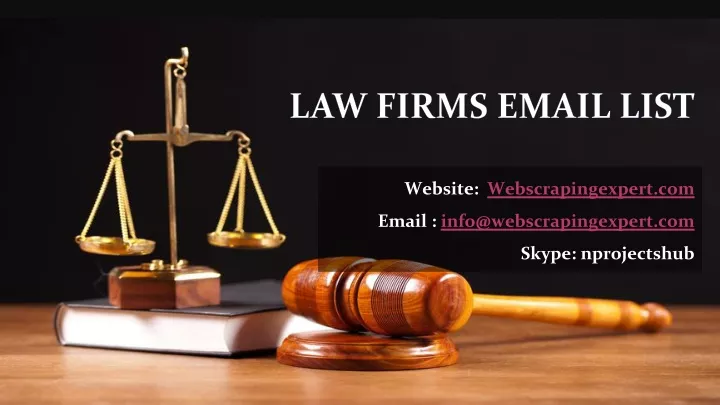 law firms email list