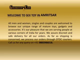 sex toys Amritsar