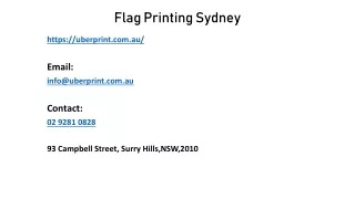flag printing sydney