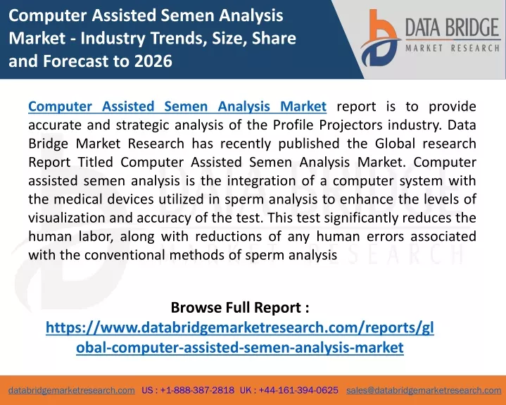 computer assisted semen analysis market industry